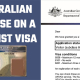Australian License on a Tourist Visa