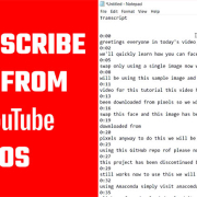 Transcribe text from Any YouTube Videos