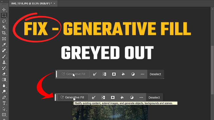 Fix Greyed Generative fill