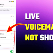 Live Voicemail not showing