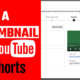 Thumbnail YouTube Shorts