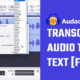 Audacity transcribe Audio to text