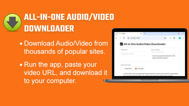 All-in-one Audio Video Downloader