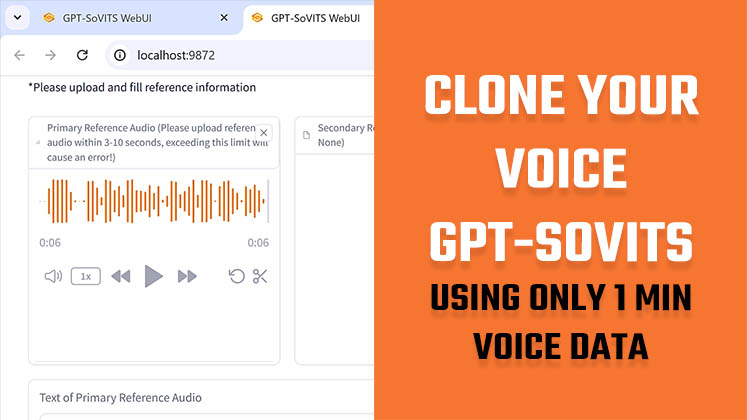 Clone your voice using GPT soVITS