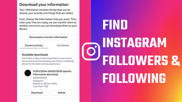 Instagram - How to Download Your information