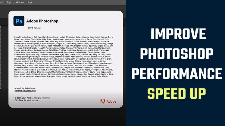 Improve Photoshop Performance