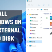 Install Windows on HardDIsk