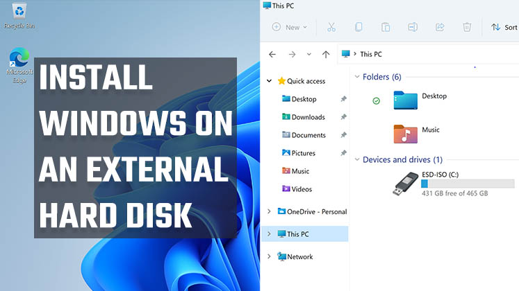 Install Windows on HardDIsk