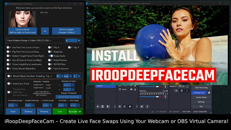 Install iRoopDeepFaceCam