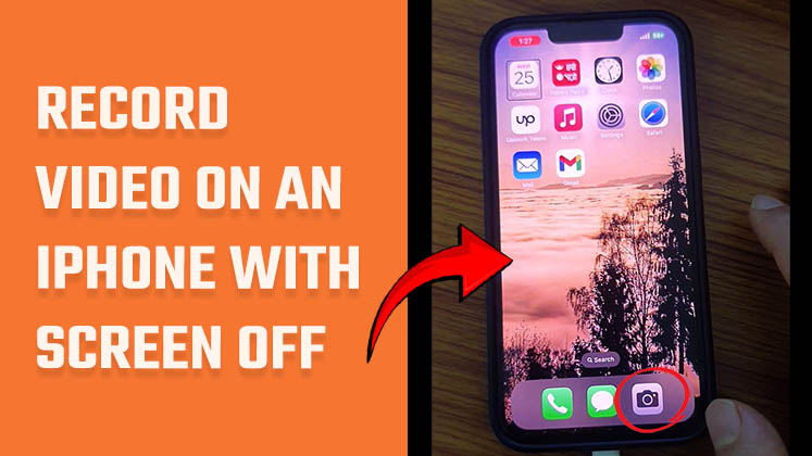Record video on an iPhone with screen off