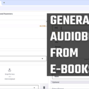Generate audiobooks from e-books