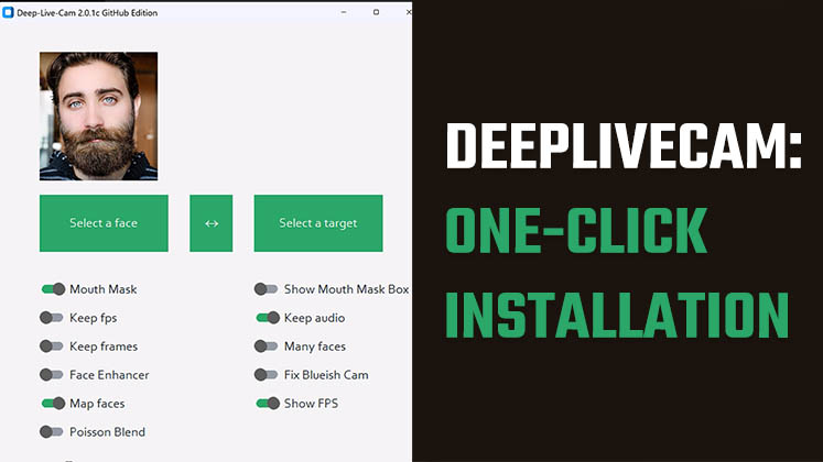 One-Click Installation for DeepLiveCam