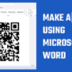 Make QR using Word