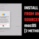 Install packages from unknown sources