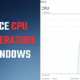 Reduce CPU Temperature