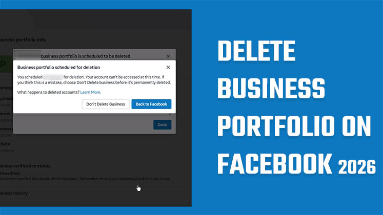How to Delete Business Portfolio on Facebook 2026