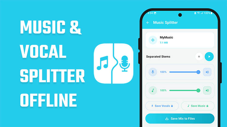 Music & vocal splitter