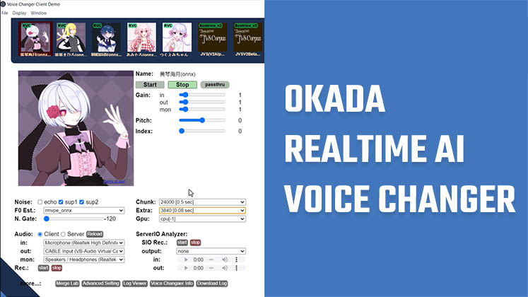 Okada RealTime AI Voice Changer