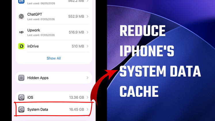 Reduce iPhone's System Data