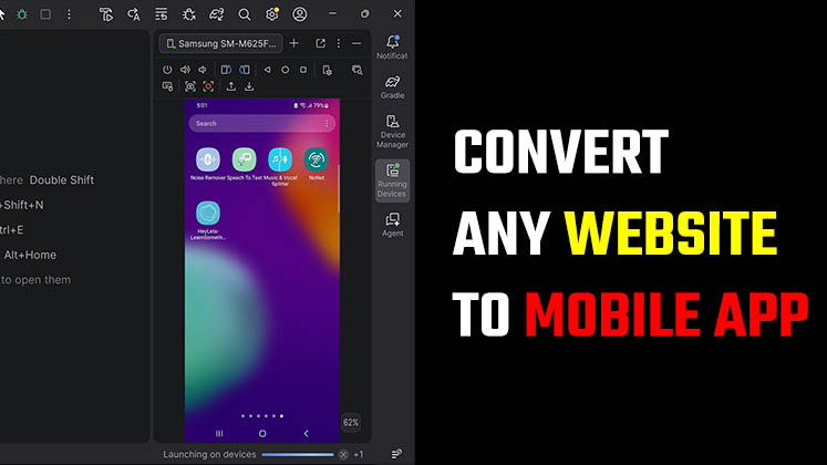 Convert any Website to Mobile App