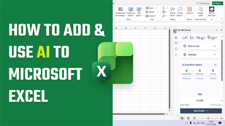How to Add and Use AI to Microsoft 365 Excel