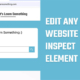 How to Edit Any Website Using Inspect Element
