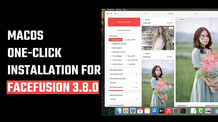 macOS One-Click Installation for Facefusion