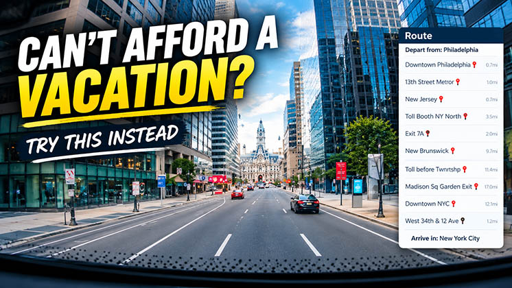 Cant afford a real vacation try this
