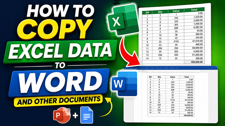 How to Copy Excel Data to Word and Other Documents