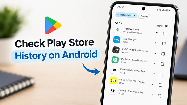 How to Check Download Play Store History on Android 2026