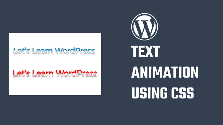 css text animation