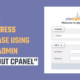 Access WordPress MySQL Database without cPanel