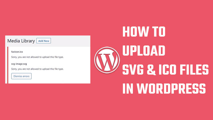 upload SVG and ICO files WordPress