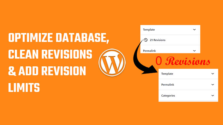 Optimize Database, clean revisions & add revision Limits