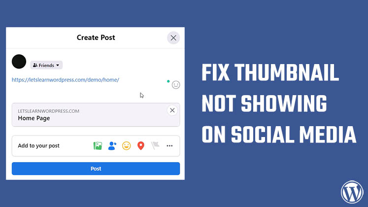 Fix Thumbnail Not showing Facebook Twitter