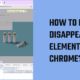 How to inspect disappearing element in Chrome