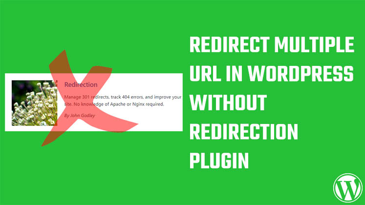 redirect multiple URL without redirection plugin