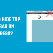 Hide top admin Bar