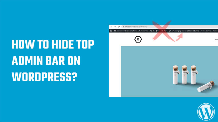Hide top admin Bar