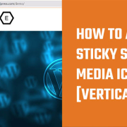 Vertical Sticky Social Media icons
