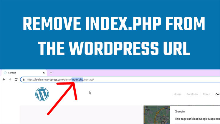 remove index.php URL