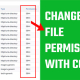 Change file permissions