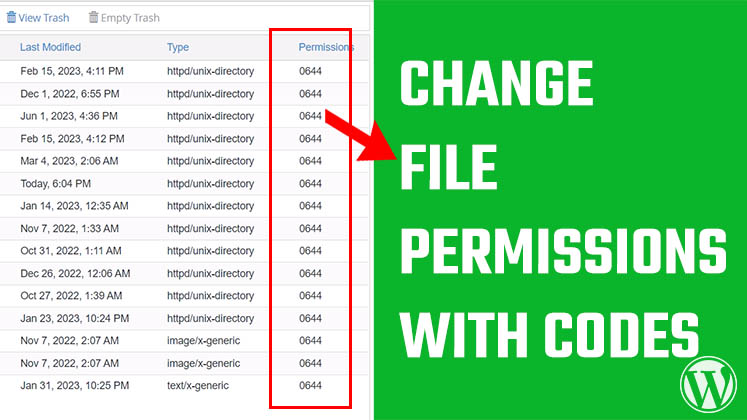 Change file permissions