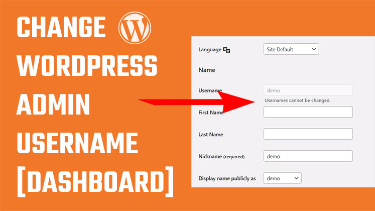 Change WordPress admin username