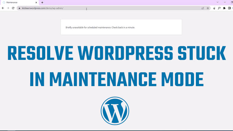 Fix Maintenance Mode WordPress