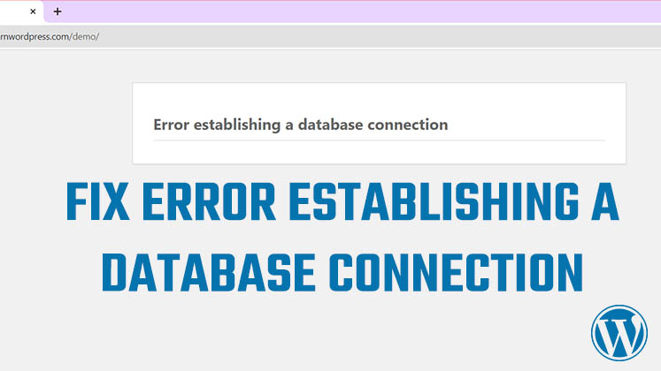 Fix Error Establishing Database Connection