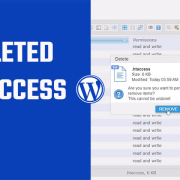 I deleted the .htaccess file