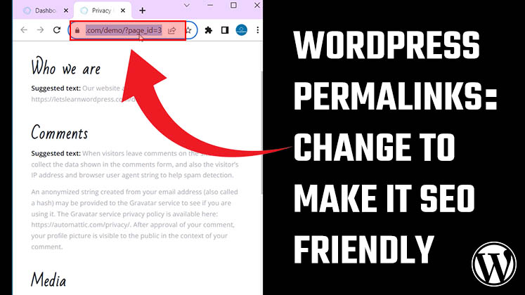 WordPress Permalinks - Change this to make it SEO friendly
