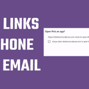 Add Links to Phone (Click to Call) and Email