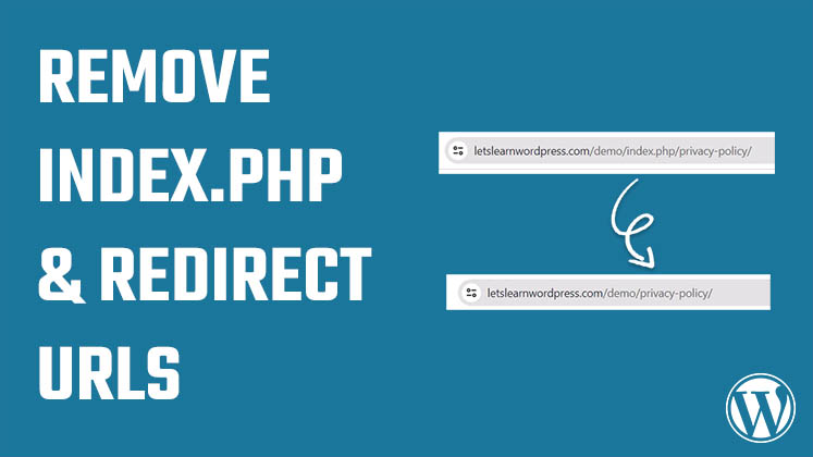 Remove index.php and redirect